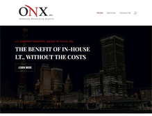 Tablet Screenshot of onxinc.com